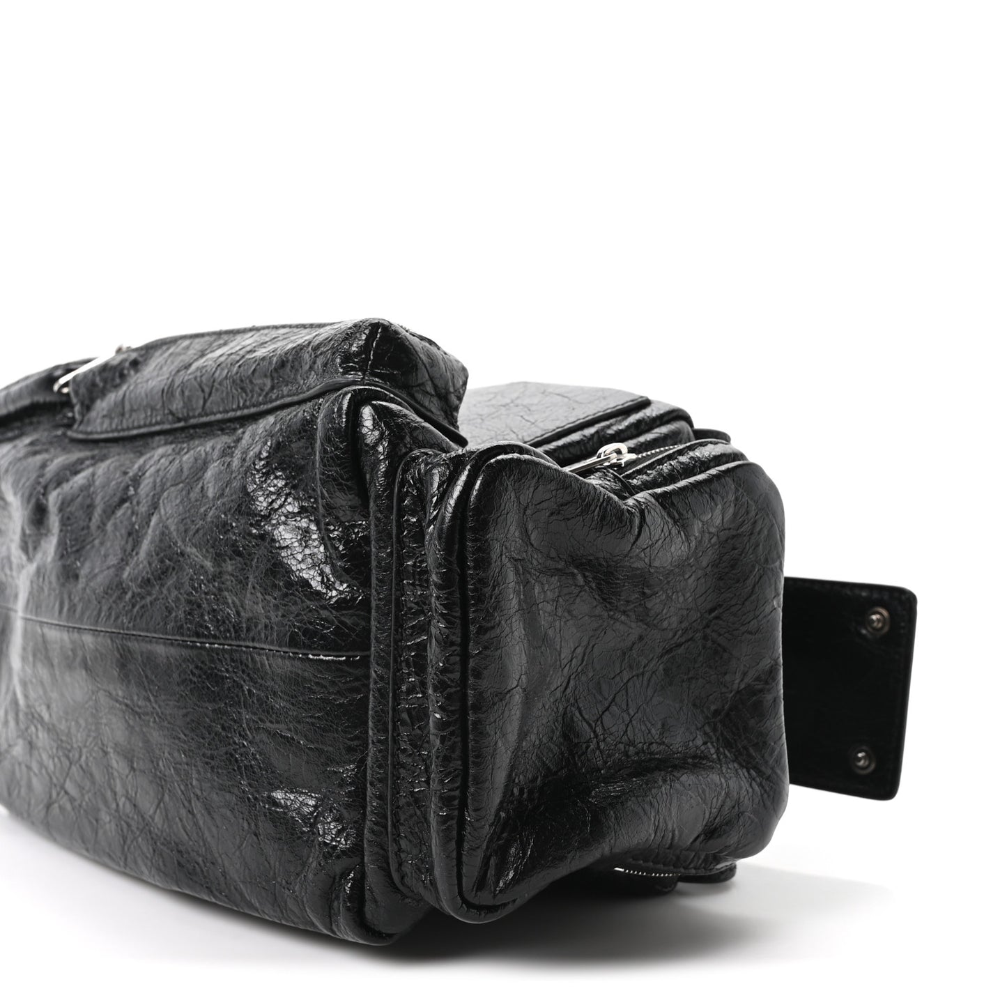 Agneau Arena Men's Superbusy Small Sling Zip Shoulder Bag Black