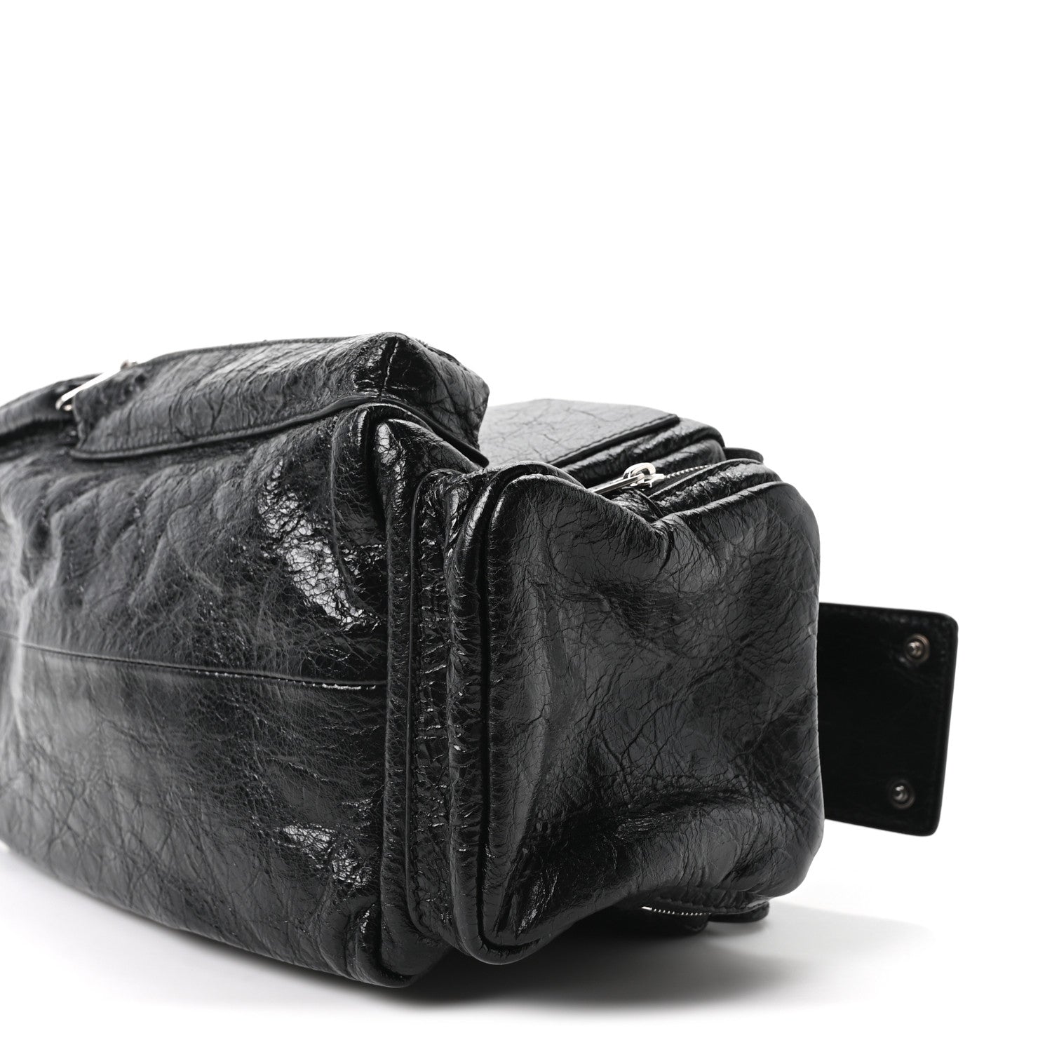 Balenciaga Agneau Arena Men's Superbusy Small Sling Zip Shoulder Bag Black 10 of 10