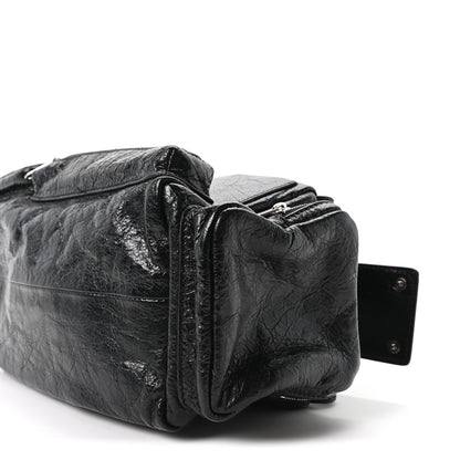 Balenciaga Agneau Arena Men's Superbusy Small Sling Zip Shoulder Bag Black 10 of 10