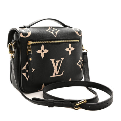 Louis Vuitton Empreinte Monogram Giant Pochette Metis Black Beige 3 of 9