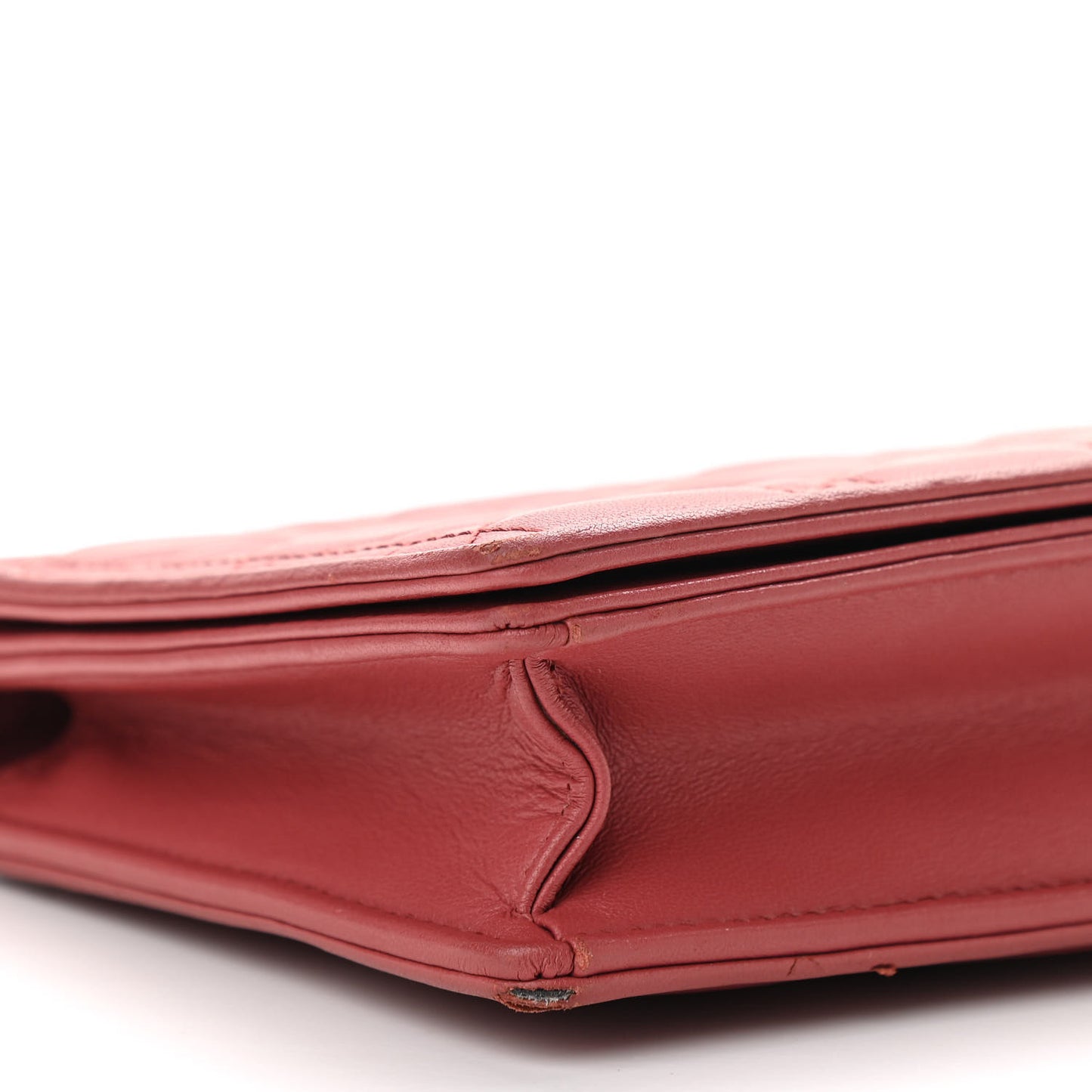 Lambskin Cannage Lady Dior Clutch Red