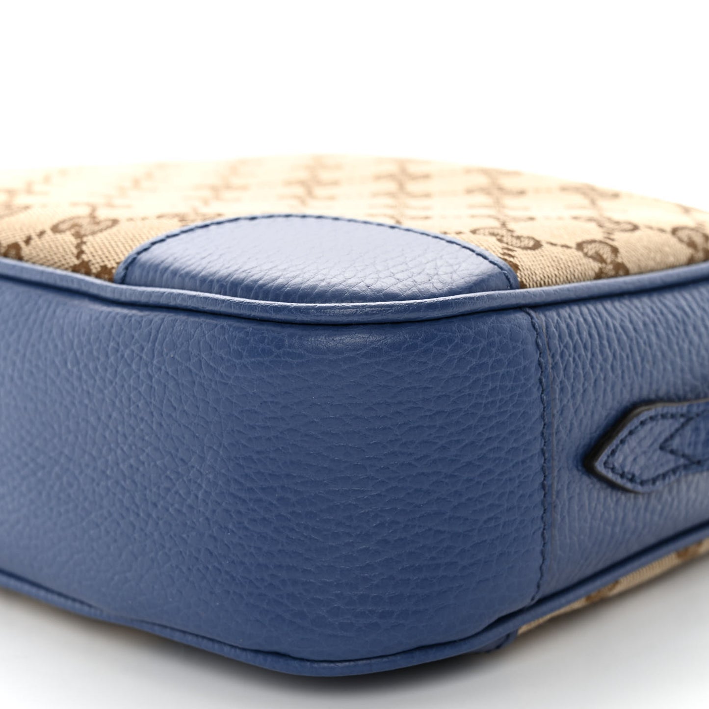 Monogram Dollar Calfskin Mini Bree Messenger Bag Beige Ebony Caspian