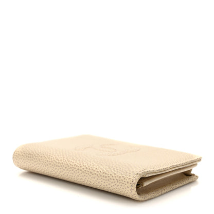 Chanel Caviar Timeless CC Card Holder Wallet White 4 of 8