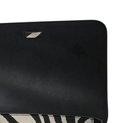 Mansur Gavriel Saffiano Zebra Print Mini Lady Bag Black White 12 of 12
