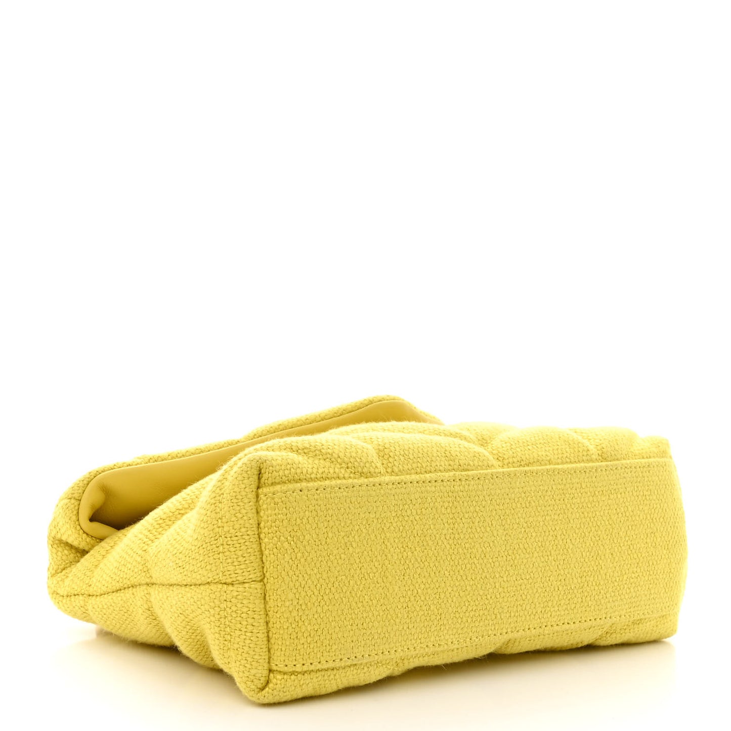 Canvas Quilted Toy Loulou Puffer Monogram Chain Satchel Jaune Citron