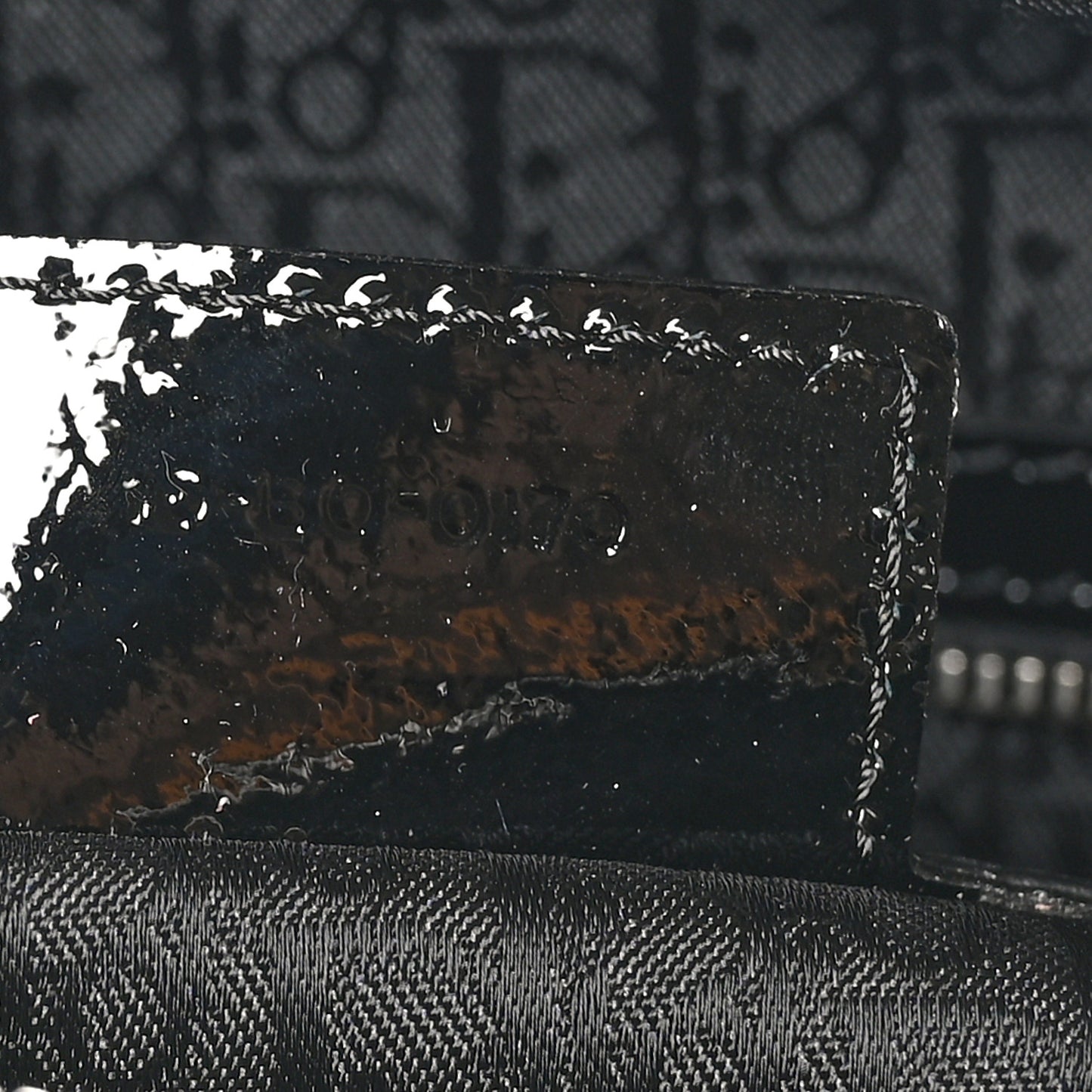 Patent Cannage Large Lady Dior Black