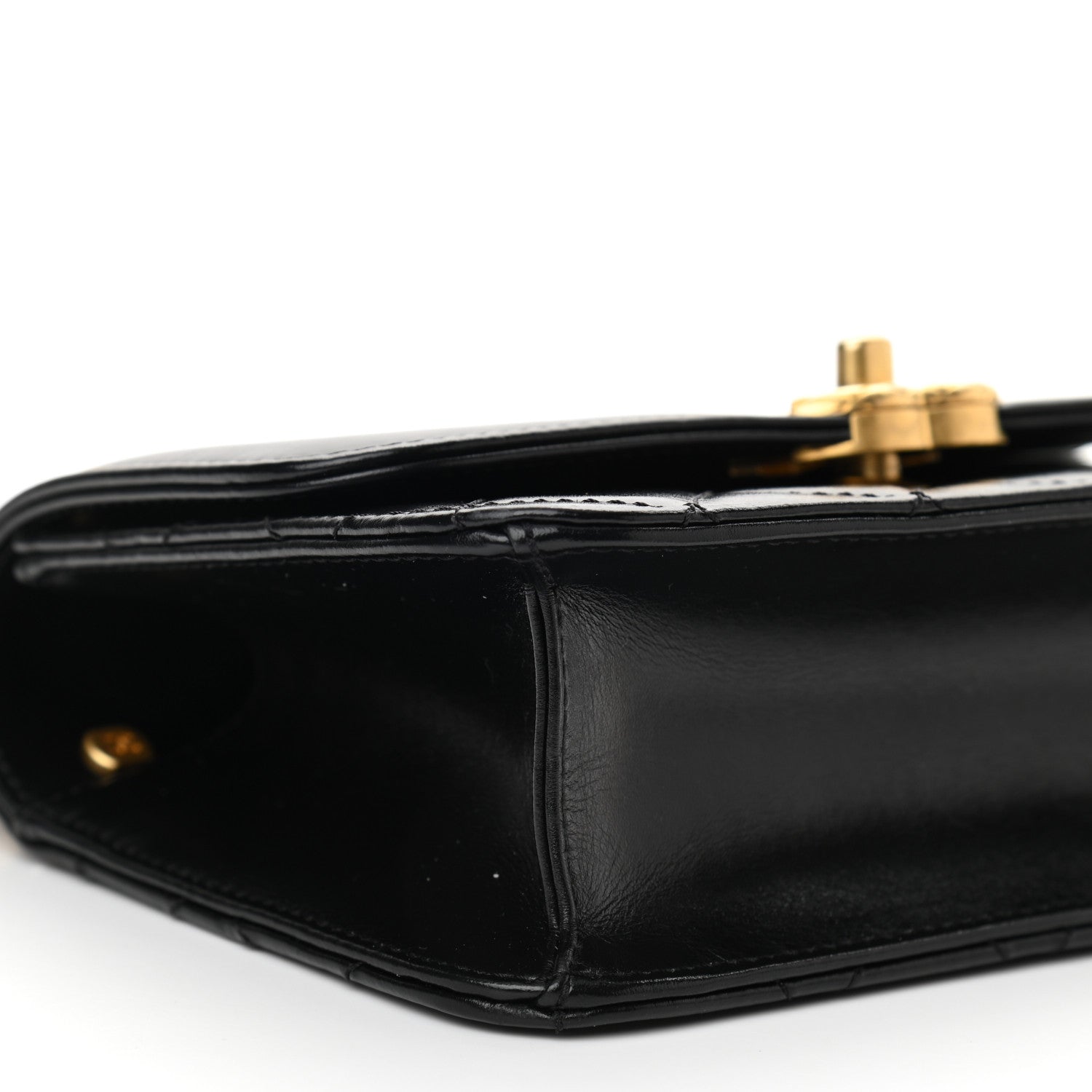 Chanel Calfskin Quilted Mini Coco Ring Flap Black 9 of 12