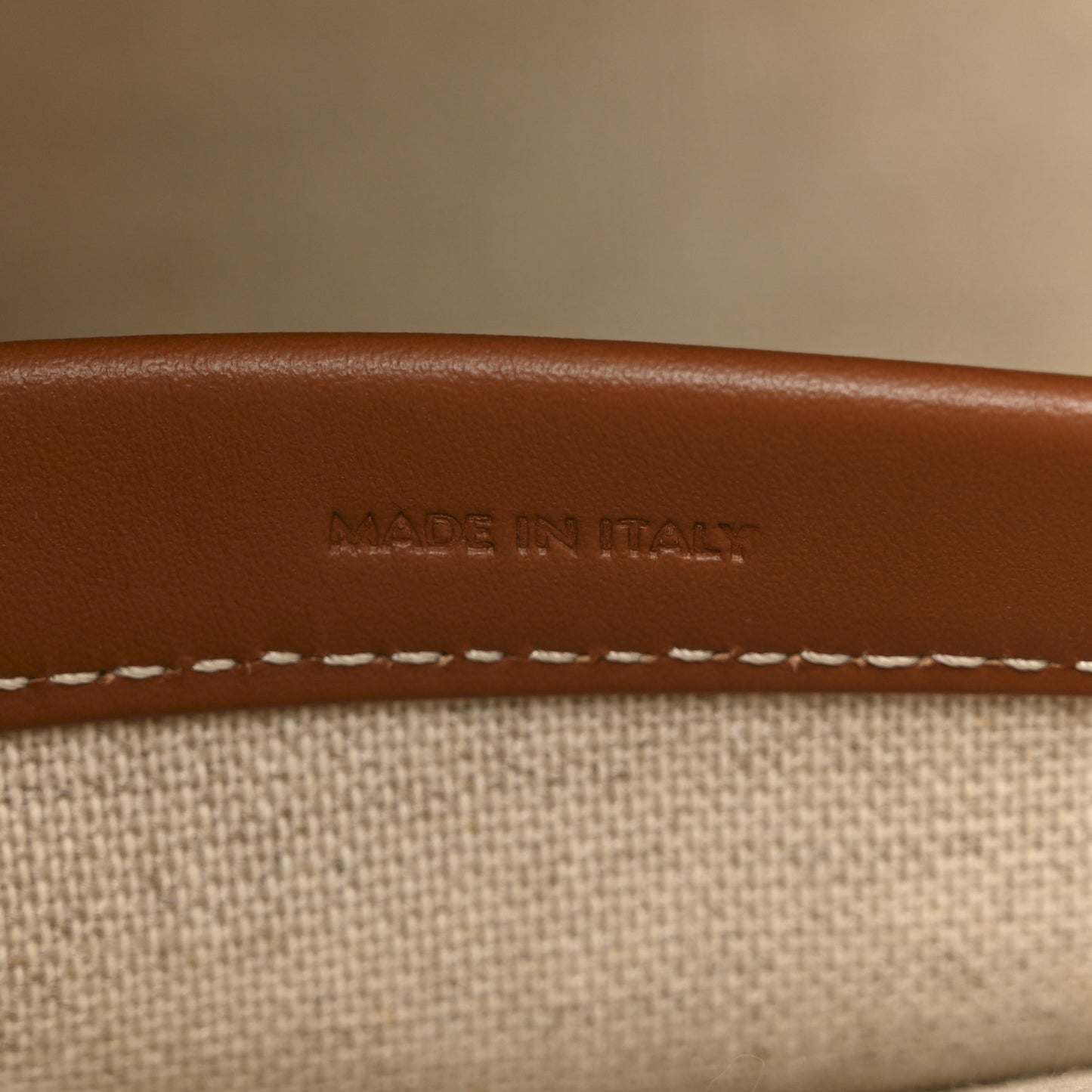 Thais Triomphe All Over Small Cabas Beige Tan