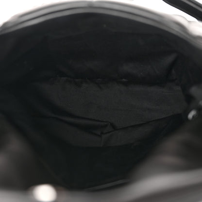 Saint Laurent Lambskin Quilted Monogram Monochrome Medium Loulou Puffer Chain Satchel Black 5 of 17