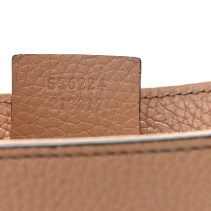 Gucci Pebbled Calfskin Medium Soho Flap Crossbody Camelia 7 of 10
