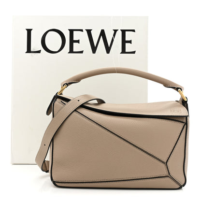 Loewe Grained Calfskin Small Puzzle Bag Sand 11 of 11