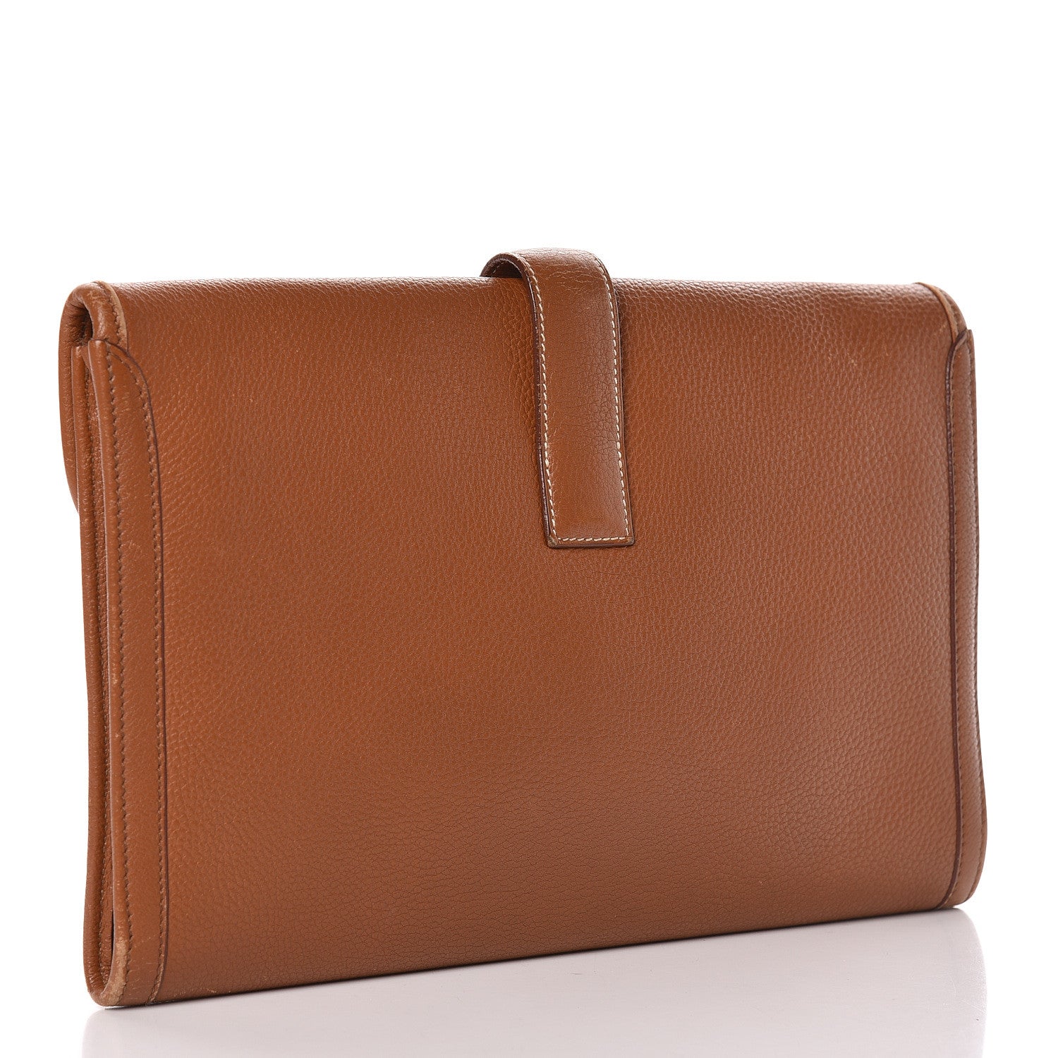 Hermes Taurillon Clemence Jige PM Clutch Gold 3 of 19
