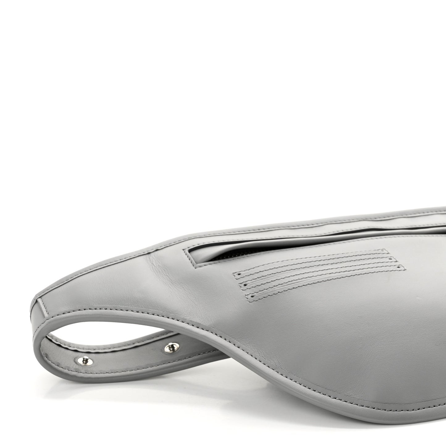 Smooth Calfskin Brummell Bum Bag Grey