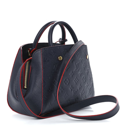 Louis Vuitton Empreinte Montaigne BB Marine Rouge 4 of 13
