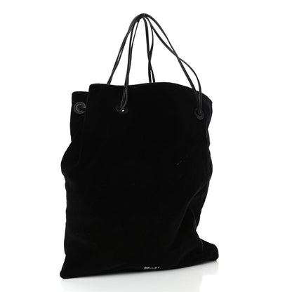 Prada Velluto Embroidered Pouch Black 2 of 4