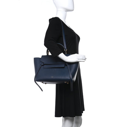 Celine Grained Calfskin Mini Belt Bag Steel Blue 2 of 9