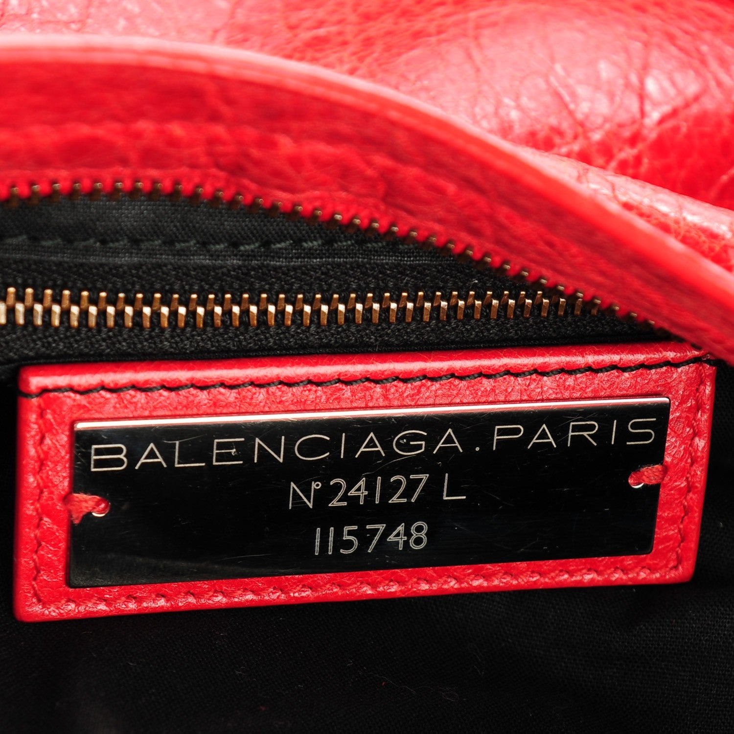 Balenciaga Agneau Classic Hardware City Rouge Coquelicot 6 of 7