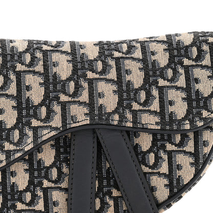 Christian Dior Oblique Mini Saddle Bag Blue 8 of 12