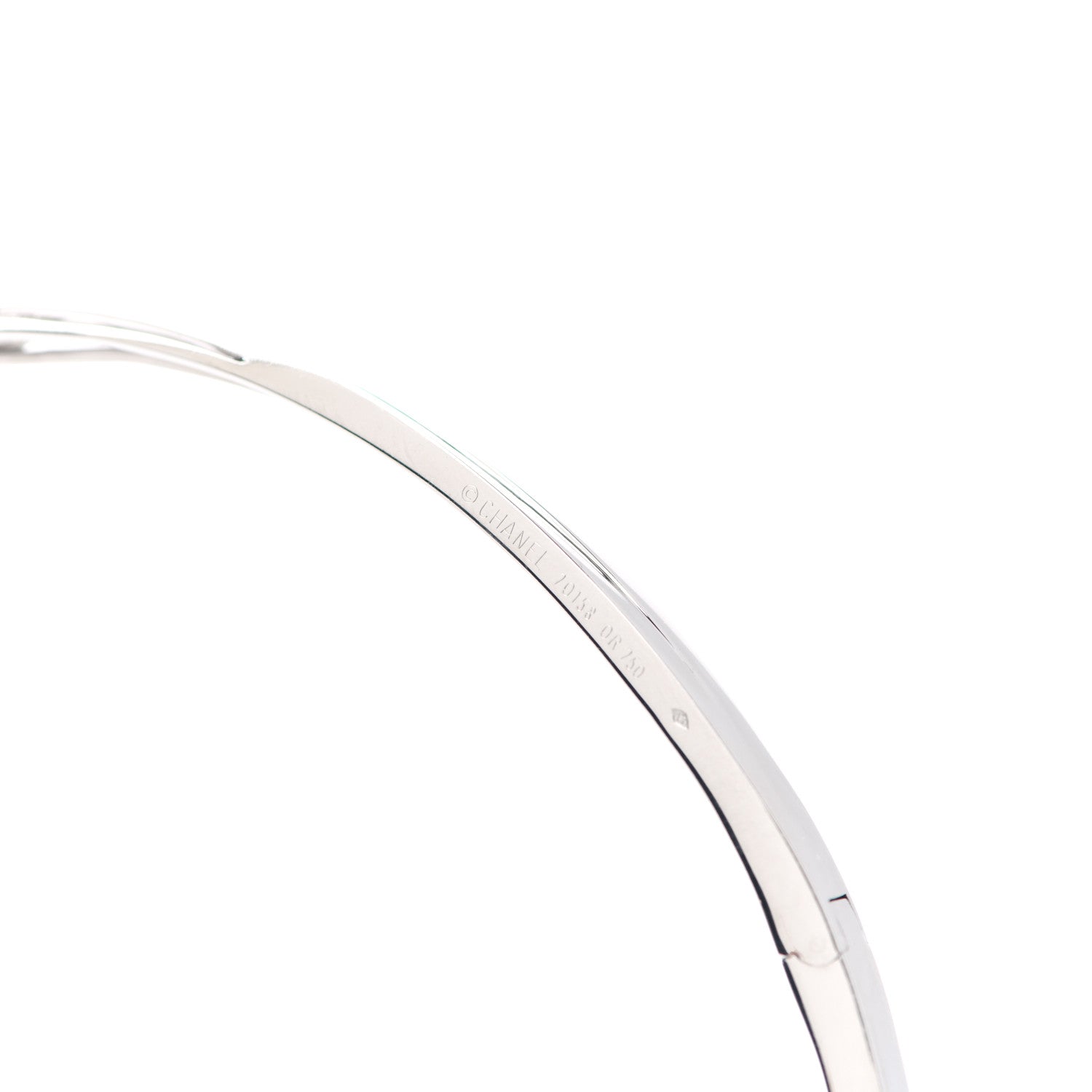 Chanel 18K White Gold Diamond Fil de Comete Collar Necklace 3 of 4