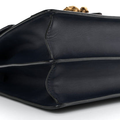 Gucci Moon Calfskin Bamboo Web Medium Dionysus Top Handle Bag Blue Emerald Hibiscus Red 9 of 10