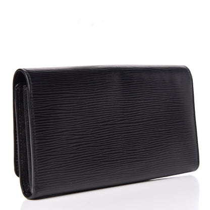 Louis Vuitton Epi Louise Wallet Black 3 of 9