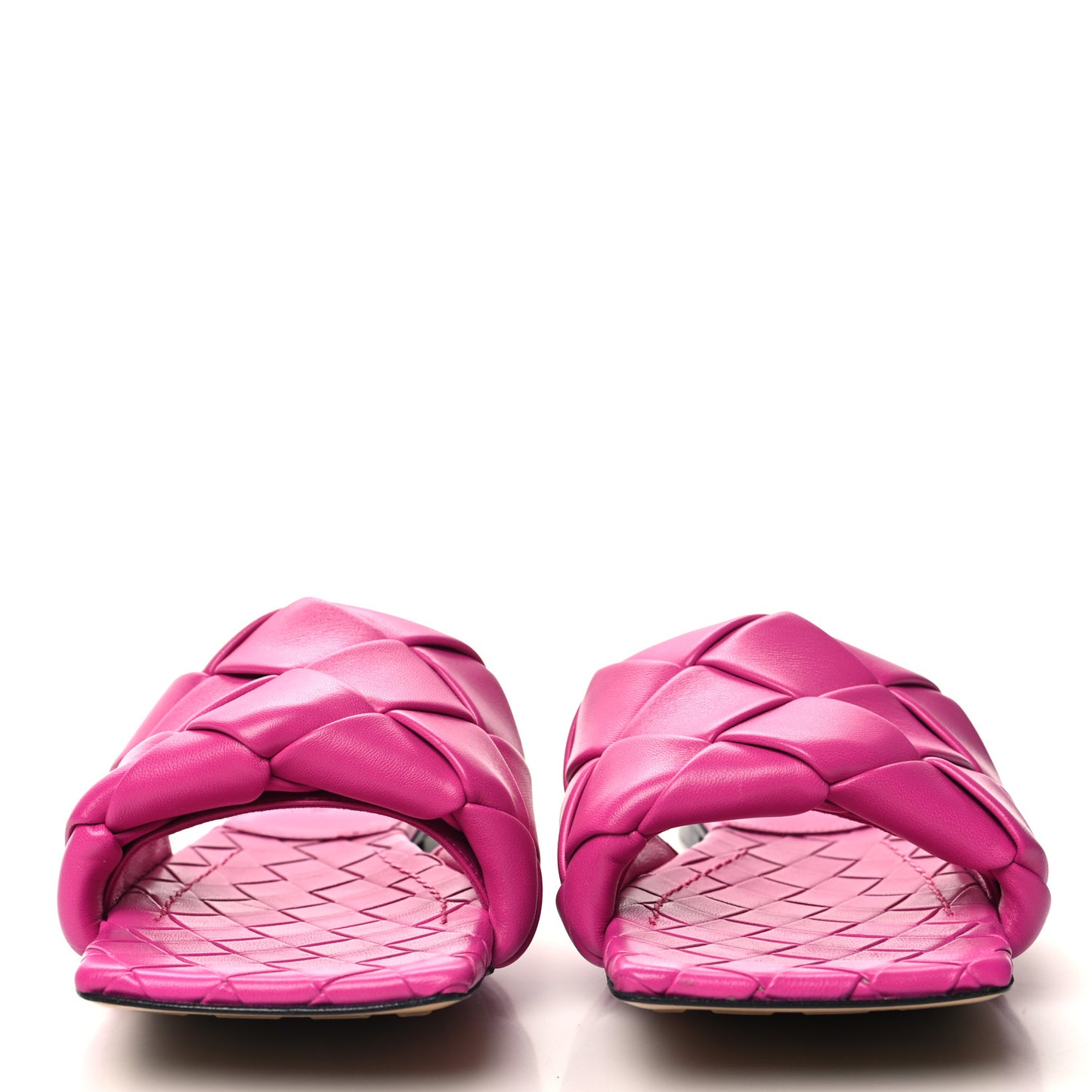 Nappa Maxi Intrecciato Lido Flat Sandals 39 Hollyhock