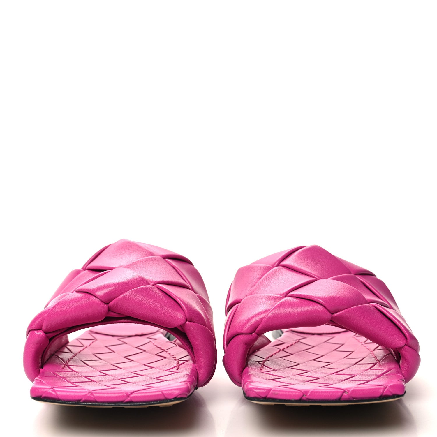 Bottega Veneta Nappa Maxi Intrecciato Lido Flat Sandals 39 Hollyhock 2 of 8