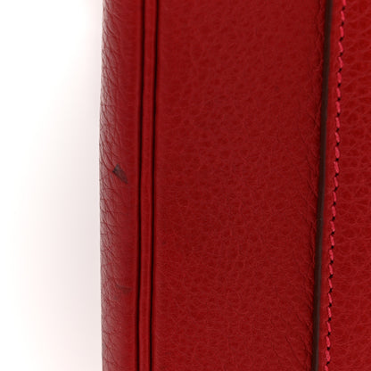 Hermes Taurillon Clemence Birkin 35 Rouge Vif 12 of 17