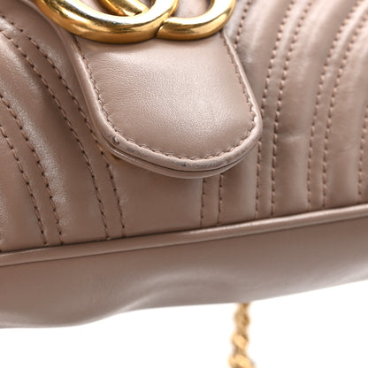 Gucci Calfskin Matelasse Small GG Marmont Shoulder Bag Porcelain Rose 11 of 11