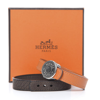 Hermes Box Looping Interchangeable Single Tour Bracelet Orange Cafe 7 of 7