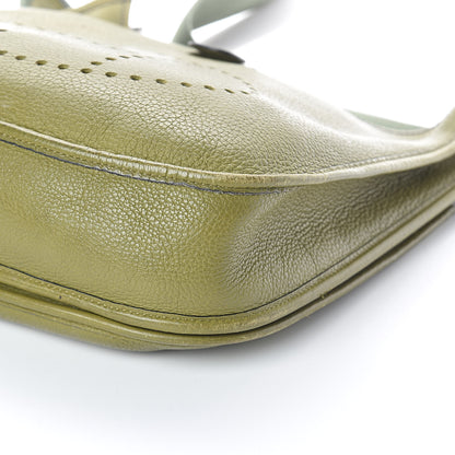 Hermes Taurillon Clemence Evelyne II PM Vert Chartreuse 9 of 9