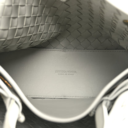 Bottega Veneta Nappa Intrecciato Medium Andiamo Shoulder Bag Agate Grey 5 of 8