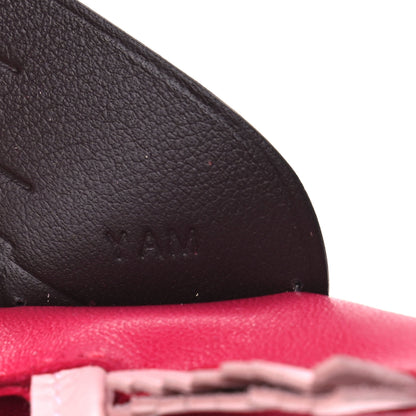 Hermes Milo Lambskin Grigri Rodeo Pegase Horse Bag Charm PM Framboise Rose Sakura Rouge Sellier 4 of 4