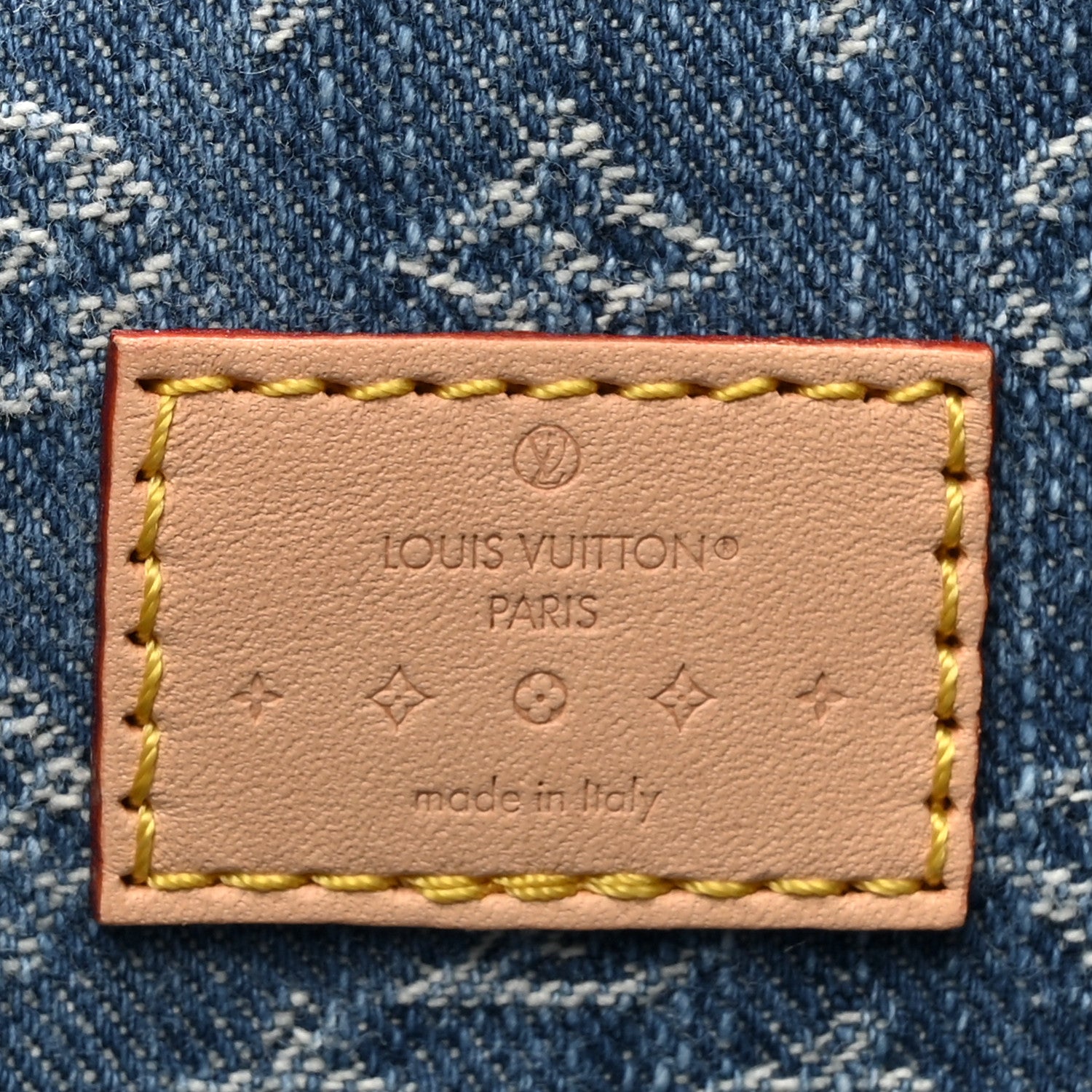 Louis Vuitton Monogram Denim CarryAll MM Blue 8 of 12