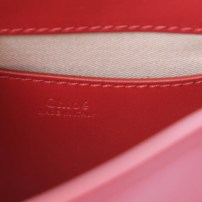 Chloe Shiny Calfskin Mini Annie Shoulder Bag Dreamy Red 5 of 8