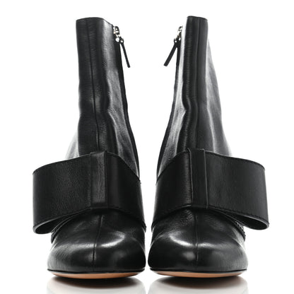 Valentino Garavani Calfskin Bow Ankle Boots 40.5 Black 2 of 13