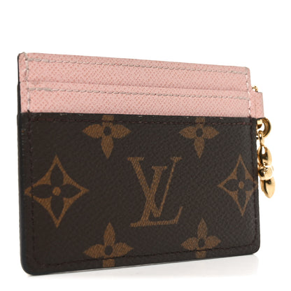 Louis Vuitton Monogram LV Charms Card Holder Rose Ballerine 2 of 7
