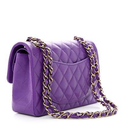 Chanel Caviar Quilted Small Double Flap Dark Purple 3 of 11