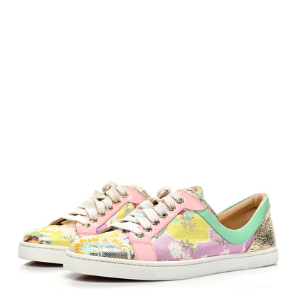 Christian Louboutin Patent Tissu Kyoto Flamingirl Flats 39.5 Multicolor 3 of 16