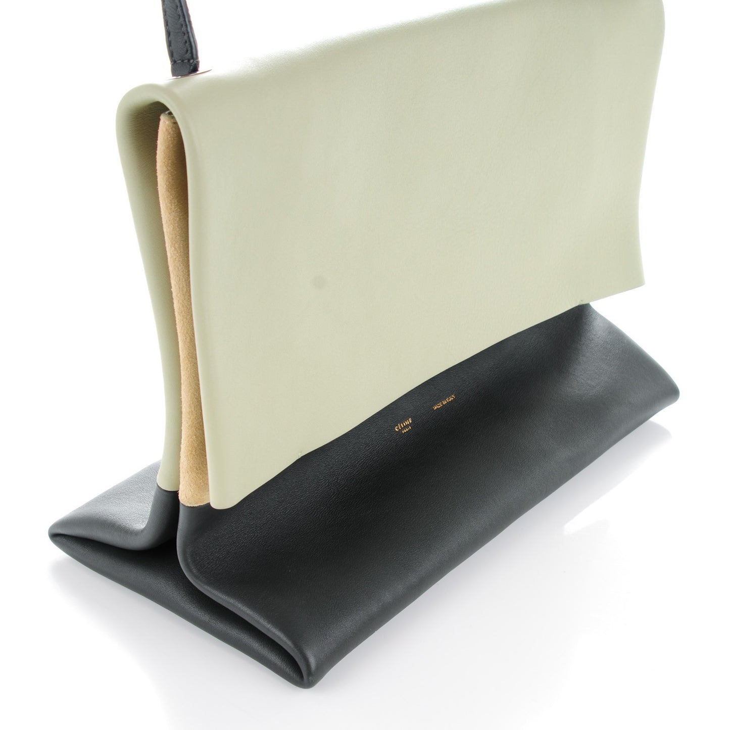 Calfskin Suede All Soft Shoulder Bag Pistachio
