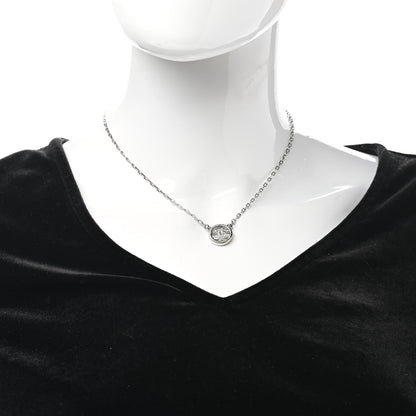 Chanel Crystal CC Chain Short Necklace Silver 3 of 6