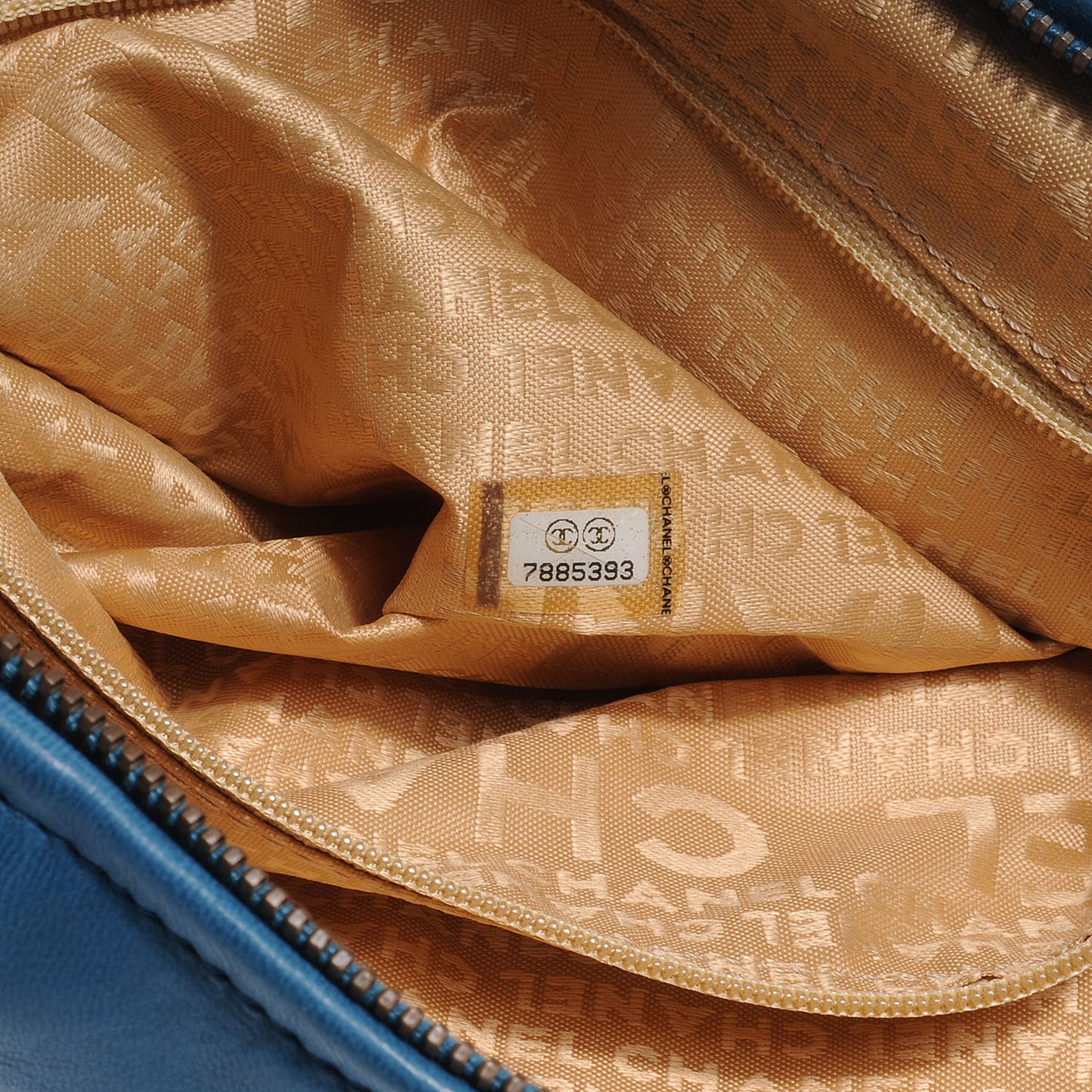 Lambskin Small Chain Hobo Turquoise