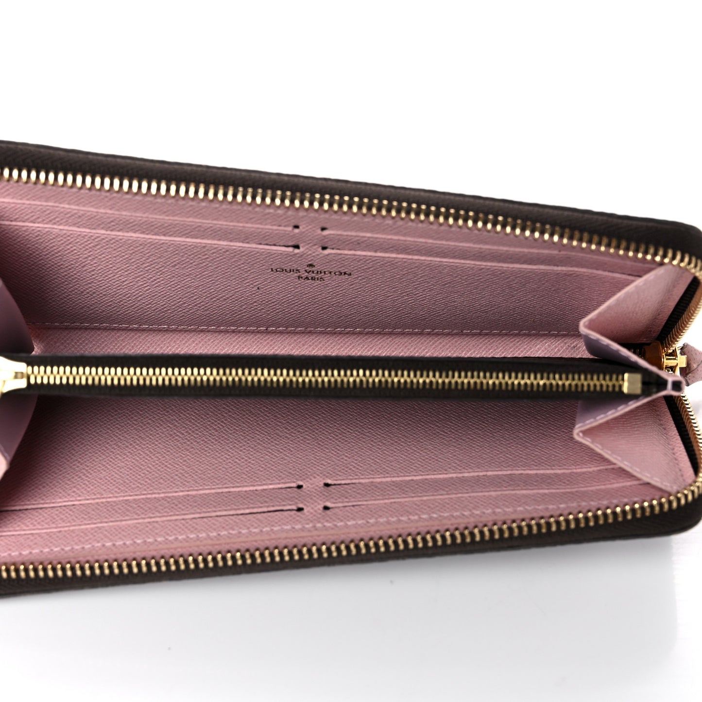 Monogram Clemence Wallet Rose Ballerine