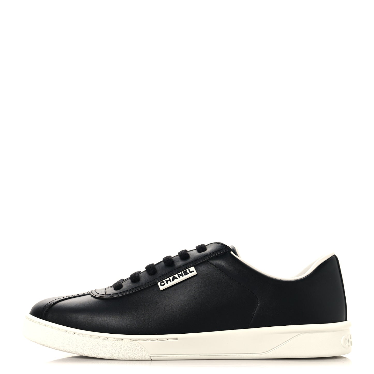 Calfskin CC Uniform Womens Sneakers 41 Black