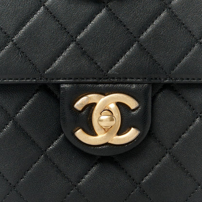 Chanel Goatskin Quilted Chic Pearls Flap Black 9 of 11