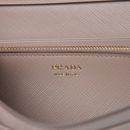 Prada Saffiano Shine Monochrome Wallet Cipria 7 of 10