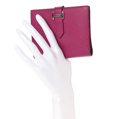 Hermes Epsom Bearn Compact Wallet Rose Pourpre 2 of 12