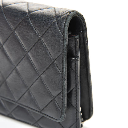Chanel Lambskin Quilted Wallet On Chain WOC Black 19 of 24