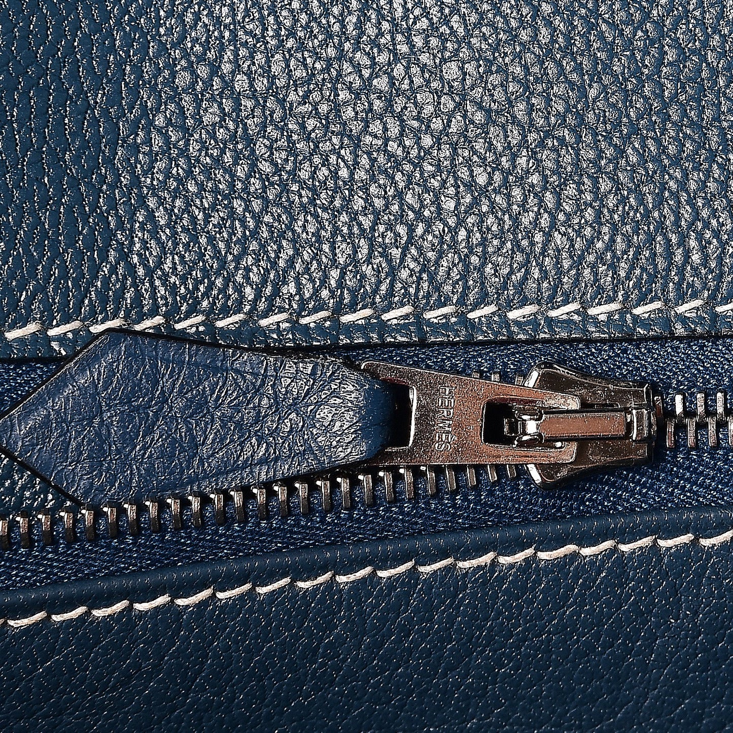 Taurillon Clemence Birkin 40 Bleu Thalassa