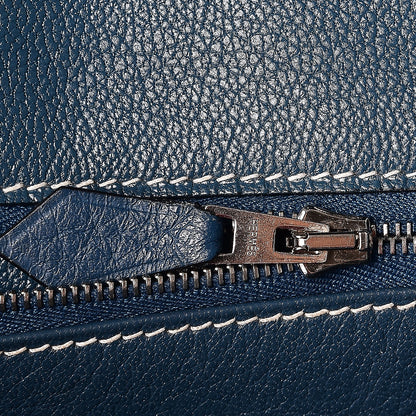 Hermes Taurillon Clemence Birkin 40 Bleu Thalassa 14 of 31